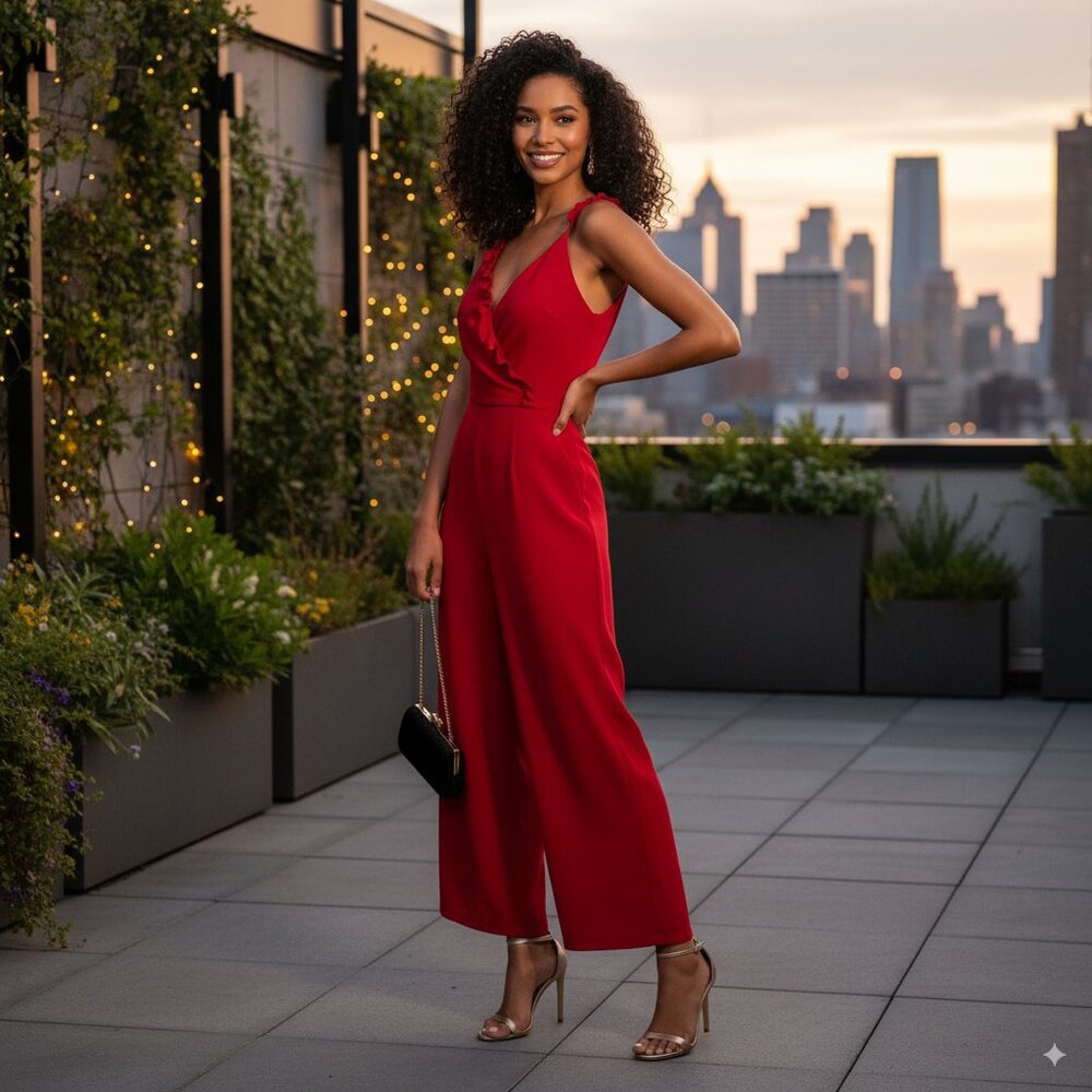 Keepsake Forget You Jumpsuit Cherry